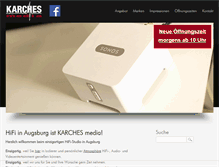 Tablet Screenshot of karches-media.com